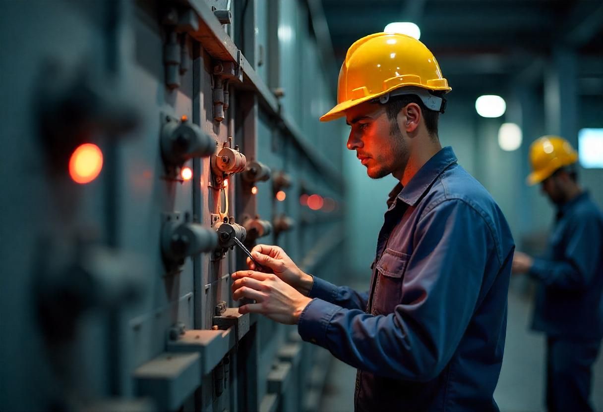 trabajador electricidad estatica